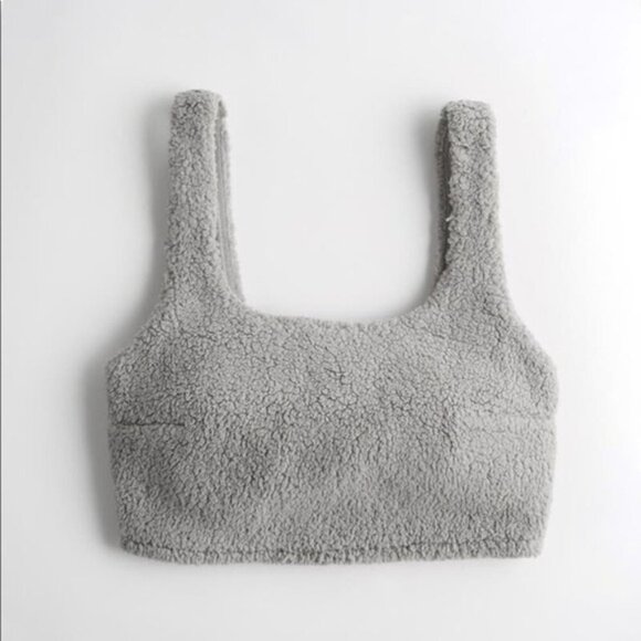 NWT GILLY HICKS Sherpa Fleece Scoop Tank Top Sz XXL Tan - Picture 3 of 7